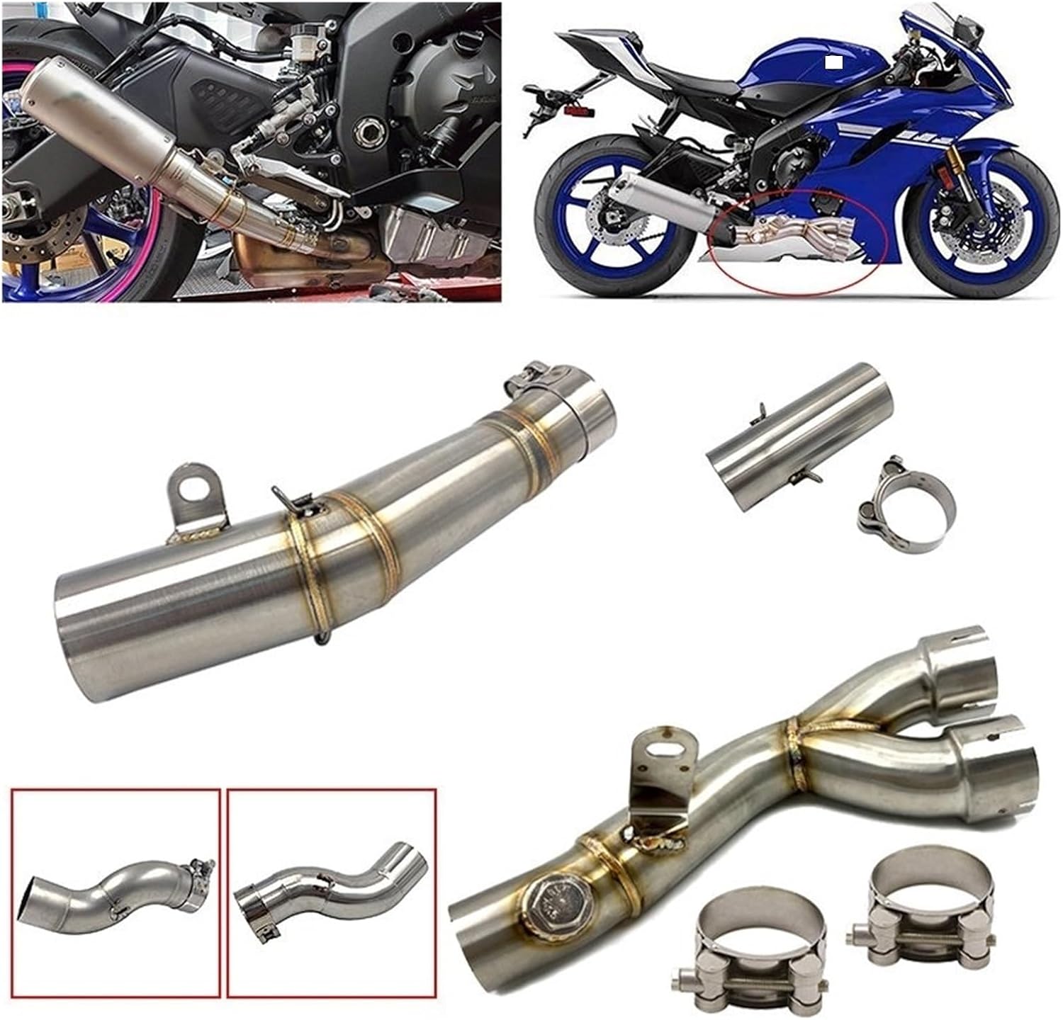 オートバイのエキゾーストパイプキット オートバイの排気リンク